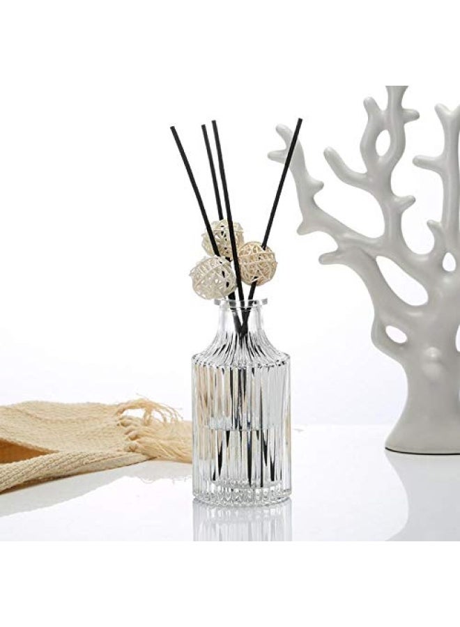 SYBL Glass Diffuser Bottles 6.6 High 250Ml 8.5 Fl Oz Round Aroma Bottles Diffusers Vase Fragrance Accessories Use For Diy Replacement Reed Diffuser Sets Craft Projects Wedding Party - Image 2