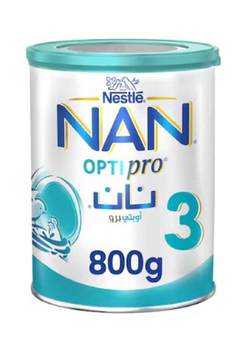 Nan - Nestle NAN Optipro 3 Growing up Milk From 1 to 3 Years With 2’FL and BL Probiotic 800g - Image 1