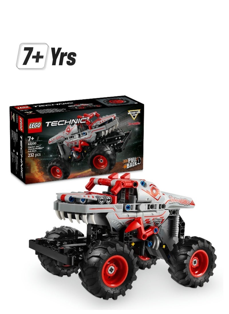 LEGO - LEGO Technic Monster Jam ThunderROARus Pull-Back Truck 42200 Building Set (232 Pieces) - Image 1