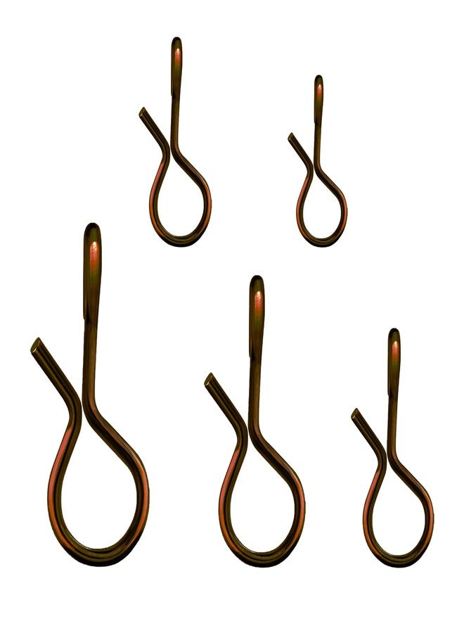 EUPHENG 100/150/250PCS Fly Fishing Snaps, 5 Sizes Quick-Change Stainless Steel No Knot Snaps, Fast Lure Connector for Flies, Jigs, Lures - Image 1