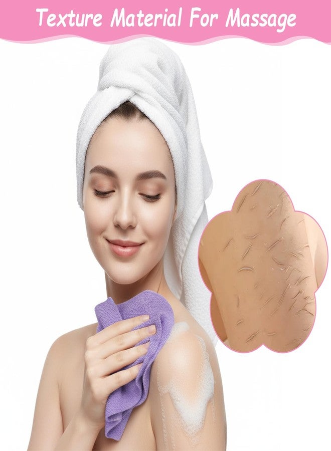 Caeuiciw 12 Pcs Exfoliating Back Scrubber for Shower with Handles Nylon Back Exfoliator Washers Stretchable Pull Strap Exfoliating Loofah Washcloth for Women Men Body Deep Cleaning Massages - Image 4