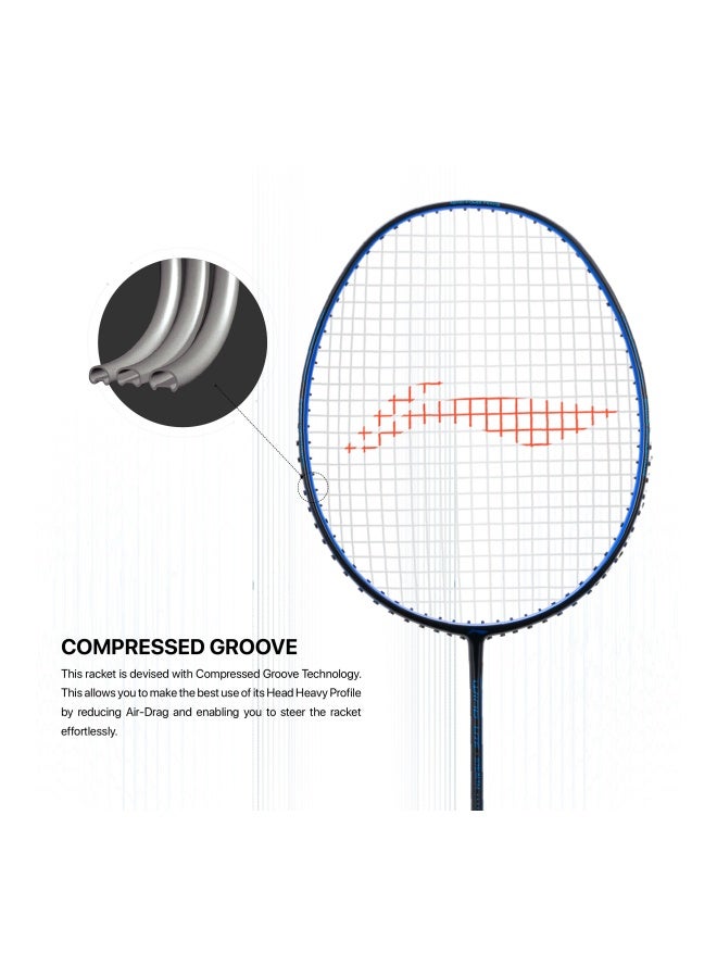 لي-نينج مضرب بادمنتون Wind Lite Stealth Carbon Fibre غير مشدود مع غطاء كامل مجاني (مدعوم من Windstorm) - Image 3