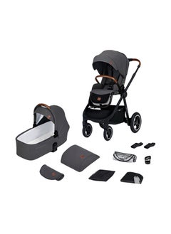 Kinderkraft Multifunctional Pushchair 2In1 Everyday, Baby Pram, With Xl Carrycot, For All Terrain, Waterproof Upf50+ Material, Foldable, Easy To Transport, Practical Accessoires, Up To 22Kg - Dark Grey  - Image 1