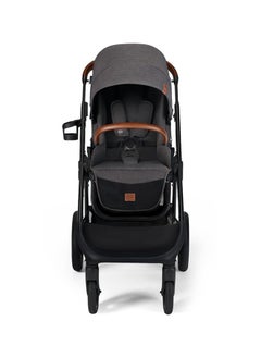 Kinderkraft Multifunctional Pushchair 2In1 Everyday, Baby Pram, With Xl Carrycot, For All Terrain, Waterproof Upf50+ Material, Foldable, Easy To Transport, Practical Accessoires, Up To 22Kg - Dark Grey  - Image 3