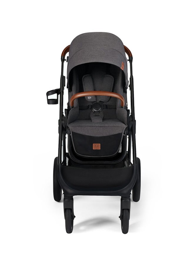 Kinderkraft - Multifunctional Pushchair 2In1 Everyday, Baby Pram, With Xl Carrycot, For All Terrain, Waterproof Upf50+ Material, Foldable, Easy To Transport, Practical Accessoires, Up To 22Kg - Dark Grey - Image 1