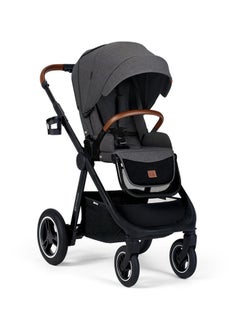 Kinderkraft Multifunctional Pushchair 2In1 Everyday, Baby Pram, With Xl Carrycot, For All Terrain, Waterproof Upf50+ Material, Foldable, Easy To Transport, Practical Accessoires, Up To 22Kg - Dark Grey  - Image 4