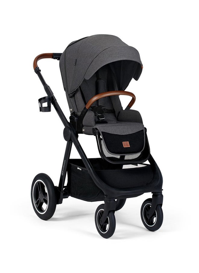 Kinderkraft - Multifunctional Pushchair 2In1 Everyday, Baby Pram, With Xl Carrycot, For All Terrain, Waterproof Upf50+ Material, Foldable, Easy To Transport, Practical Accessoires, Up To 22Kg - Dark Grey - Image 1