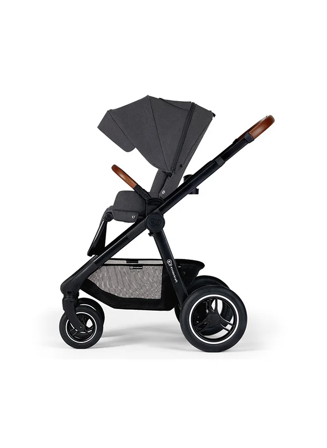 Kinderkraft Multifunctional Pushchair 2In1 Everyday, Baby Pram, With Xl Carrycot, For All Terrain, Waterproof Upf50+ Material, Foldable, Easy To Transport, Practical Accessoires, Up To 22Kg - Dark Grey