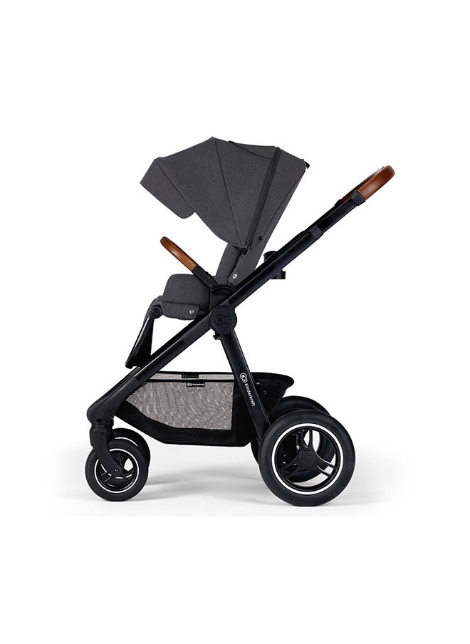 Kinderkraft - Multifunctional Pushchair 2In1 Everyday, Baby Pram, With Xl Carrycot, For All Terrain, Waterproof Upf50+ Material, Foldable, Easy To Transport, Practical Accessoires, Up To 22Kg - Dark Grey - Image 1