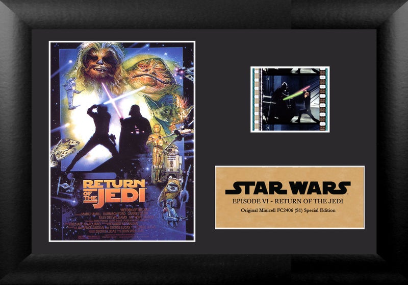 Trend Setters Star Wars Episode VI Return of the Jedi Authentic 35mm FilmCells Special Edition Display 7x5, Home Office,Black - Image 1