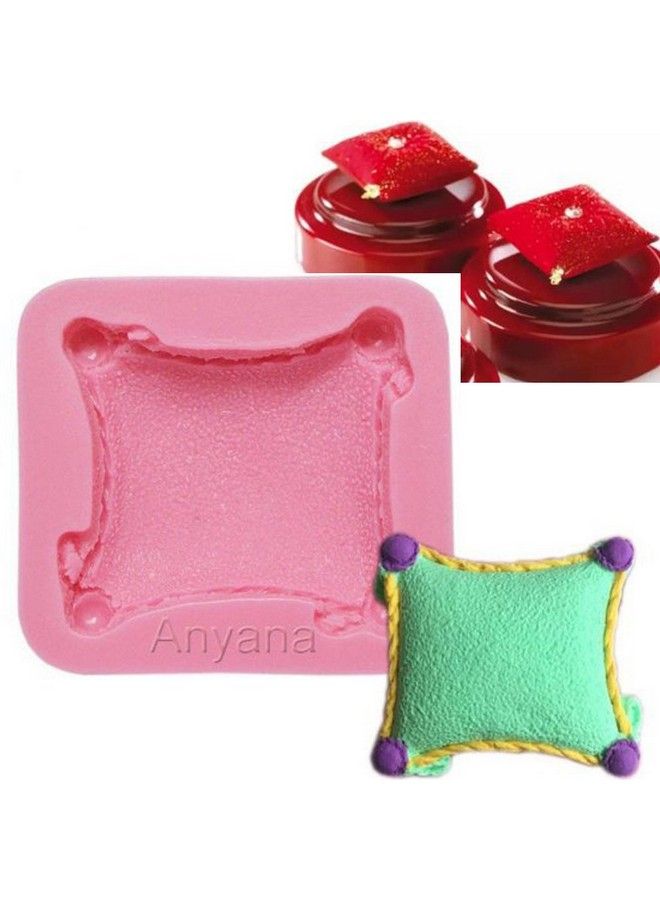 Anyana 3D Pillow Cushion Mould Cake Fondant Gum Paste Mold For Sugar Paste Gumpaste Cupcake Decorating Topper Decoration Sugarcraft Sugar Decor - Image 1
