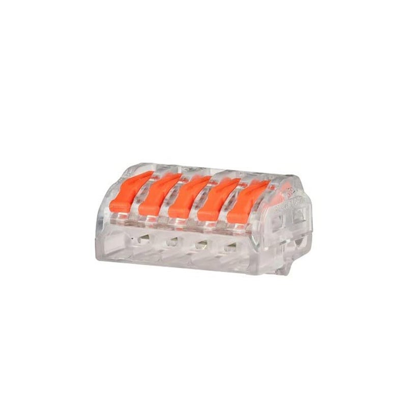 POWER CONNECT 5Lever Releasable Wire Connector SET OF 100 Pcs Spring Force 5Lever Type Wire Connector Type Connector SET OF 100 Pcs - Image 1