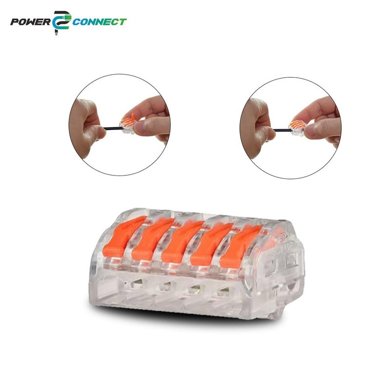 POWER CONNECT 5Lever Releasable Wire Connector SET OF 100 Pcs Spring Force 5Lever Type Wire Connector Type Connector SET OF 100 Pcs - Image 4