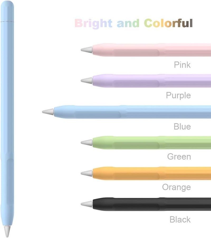 غطاء لقبضة قلم Apple كإكسسوارات حامل لقلم Apple من الجيل الأول مع غطاء واقي للطرف لقلم iPad (أزرق) - Image 3