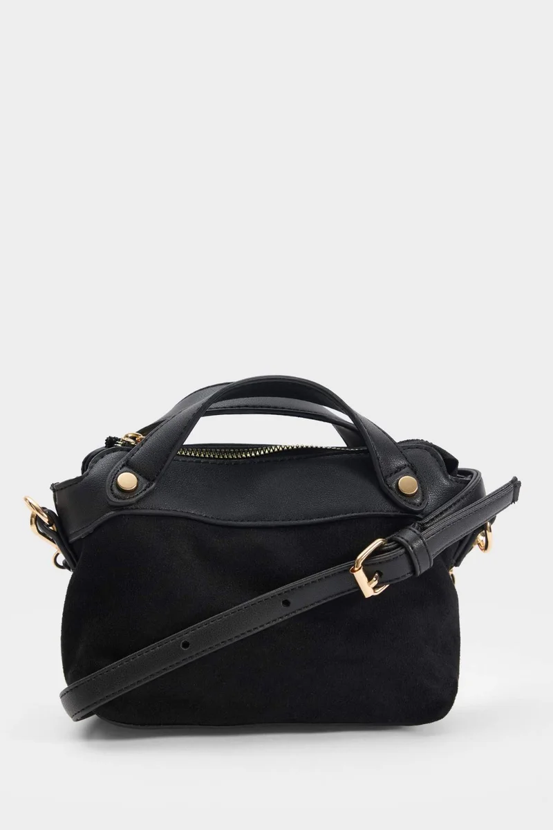 ديفاكتو Suede Crossbody Bag