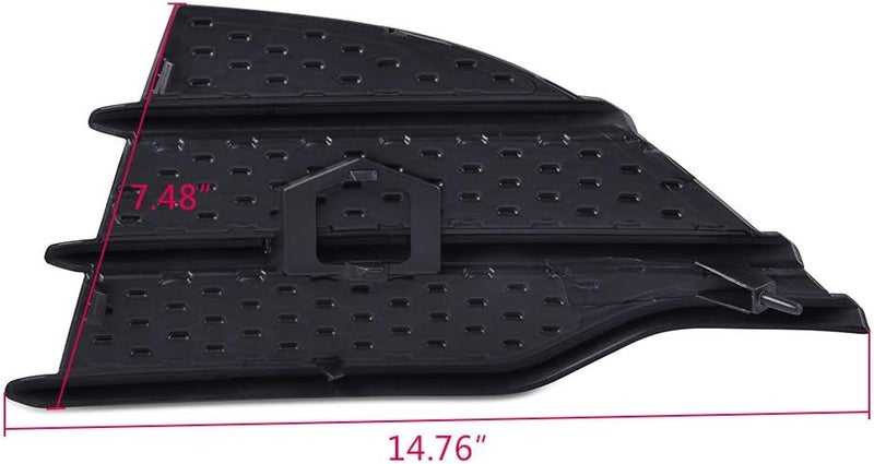 GPLUS G-PLUS Front Lower Bumper Grill Cover Grille Insert Black for 2013-2016 Ford Escape S SE Right Passenger Side - Image 2