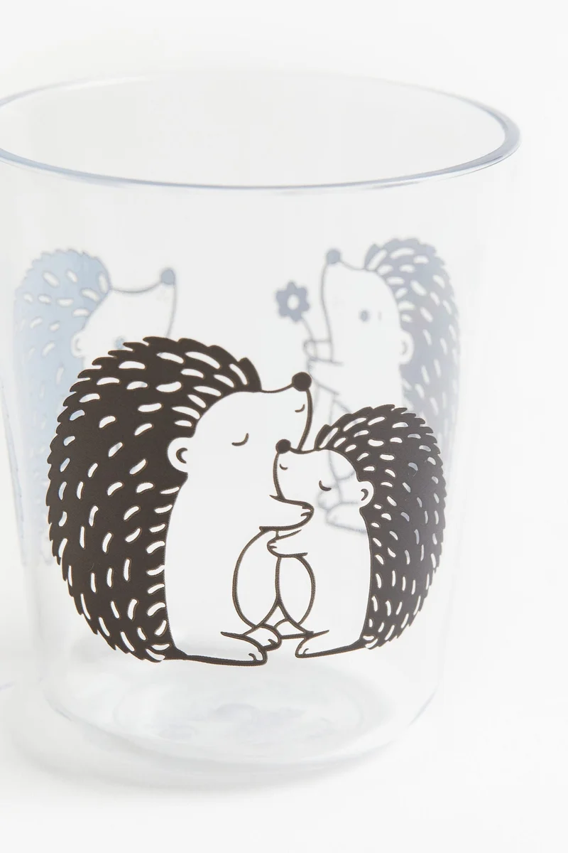 اتش اند ام كوب للأطفال مزين بطبعة