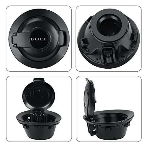 Parfyter 68250120AA Fuel Filler Door Cap Matte Black Gas Cover Cap Vapor Edition Compatible with 2008-2023 Dodge Challenger - Image 3