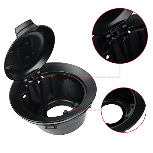 Parfyter 68250120AA Fuel Filler Door Cap Matte Black Gas Cover Cap Vapor Edition Compatible with 2008-2023 Dodge Challenger - Image 4