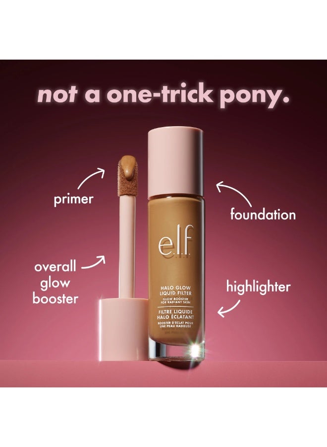 elf Halo Glow Liquid Filter Complexion Booster for a Radiant Soft Focused Look with Hyaluronic Acid  Shade 5 Medium/Tan 31.5 ml - Image 4