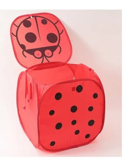 Happy Home Square Laundry Basket with Lid for Storing Laundry and Kids' Toys (Random Color)  - Image 2