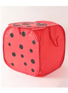 Happy Home Square Laundry Basket with Lid for Storing Laundry and Kids' Toys (Random Color)  - Image 5