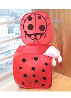 Happy Home Square Laundry Basket with Lid for Storing Laundry and Kids' Toys (Random Color)  - Image 1