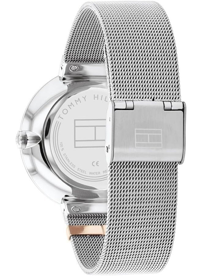 Tommy Hilfiger Women's Silver White Dial Stainless Steel Watch - Image 3