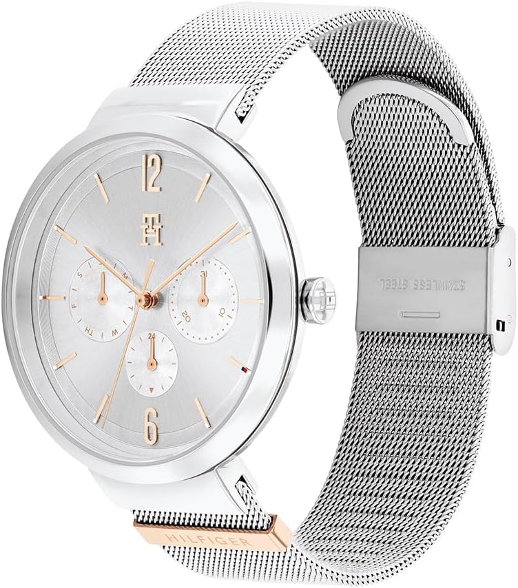 Tommy Hilfiger Women's Silver White Dial Stainless Steel Watch - Image 2