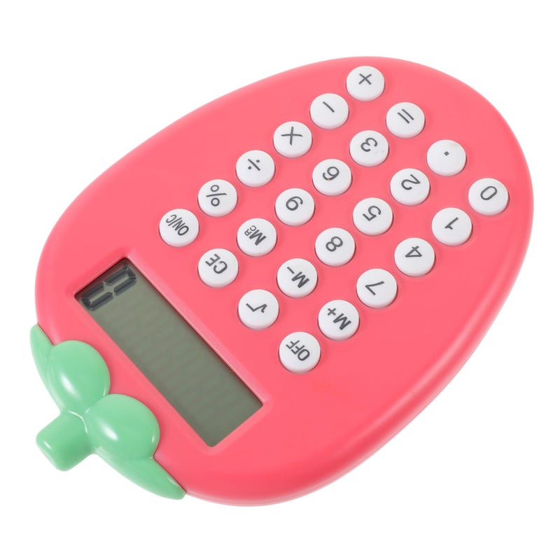 Strawberry Solar Calculator Portable Pocket Tool for Students and Office Use - Image 2