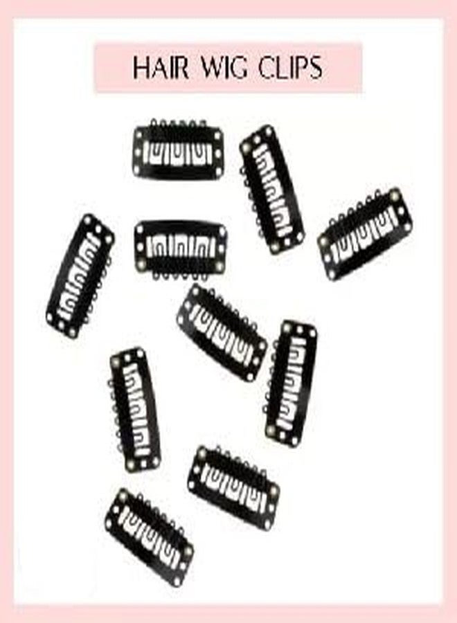 Fully Hair Extension Clips for Women and Men Hair Wigs and Patch Clips Black Set of 12pcs Pack of 1 - Image 3