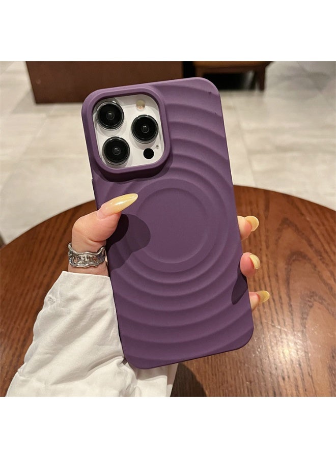 NIBEMINENT Solar Crust Protection Case With Magsafe For iPhone 17 Air, Purple