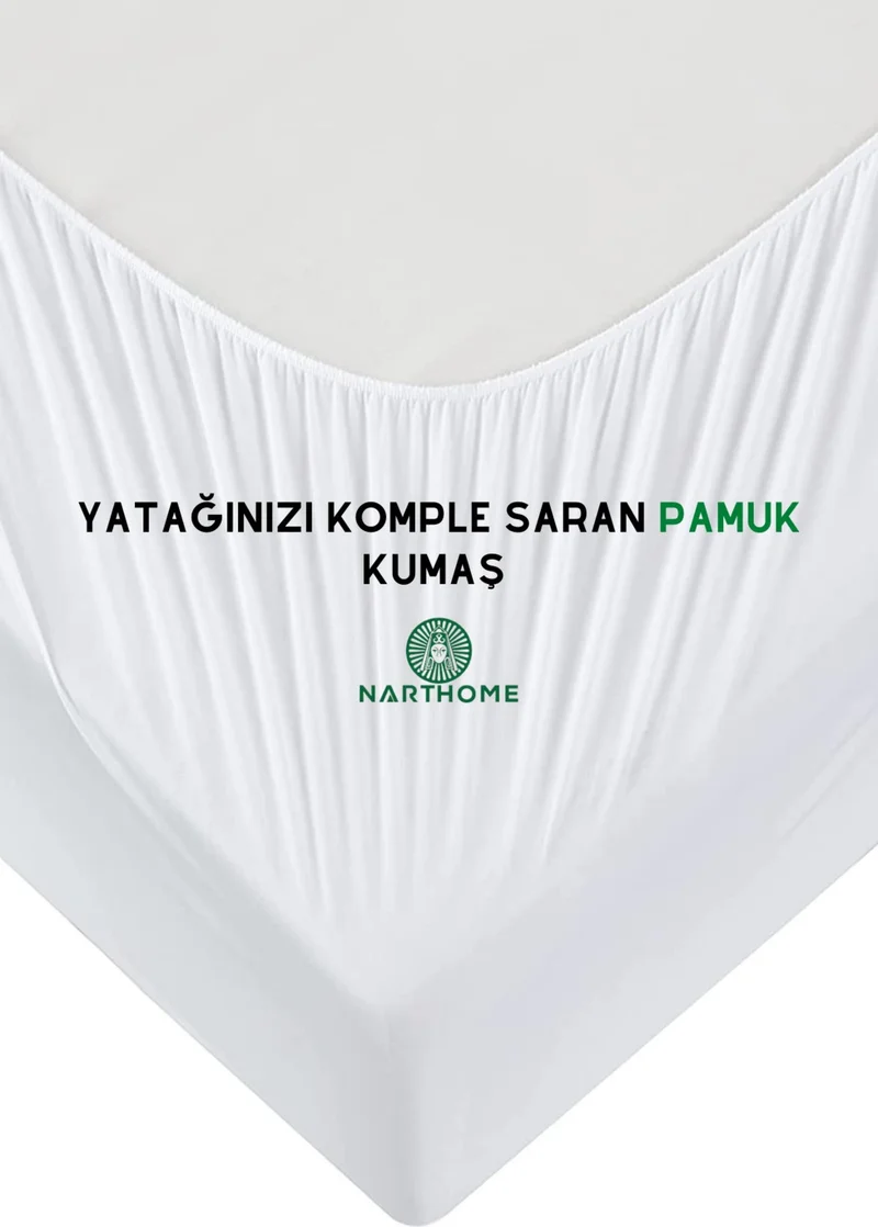 Nart Home Quilted Mattress Protector Cotton Mattress Protector Double 160x200 cm (9 Different Sizes)