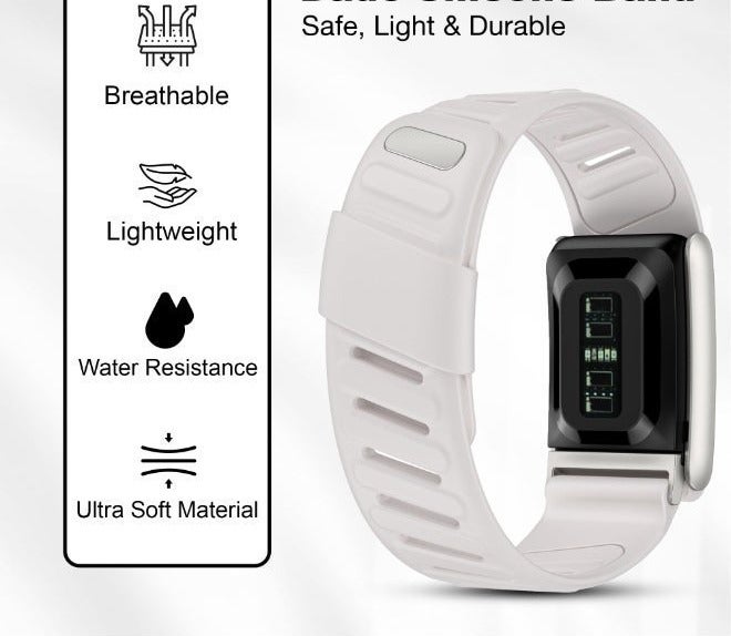 BORTONY Rugged Comfort Silicone Wristband Compatible with Whoop 5.0 Band Comfort Durable Soft Adjustable Silicone Sports Loop Strap for Whoop 5.0 with Metal Frame Connector - Image 3