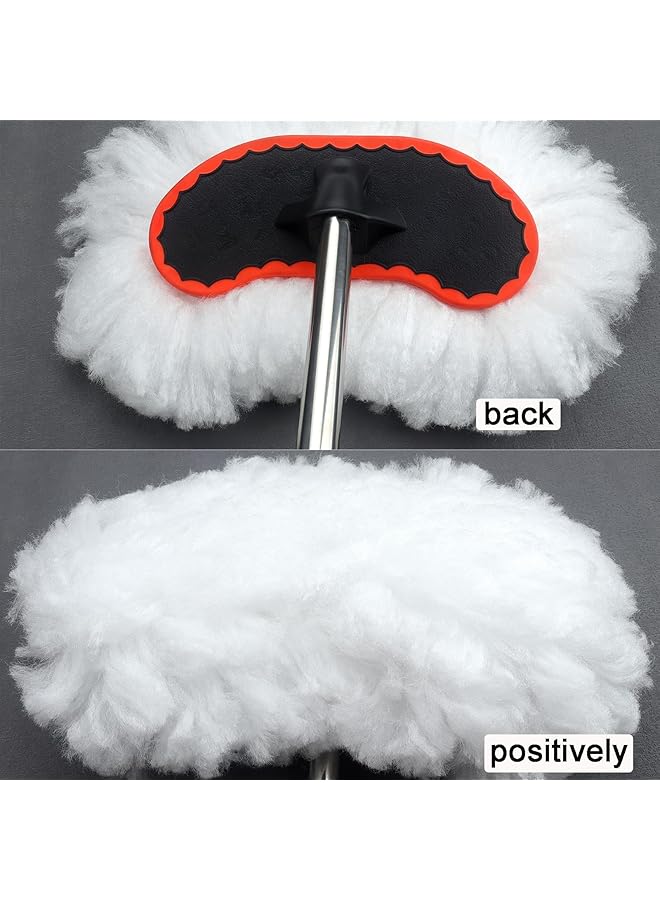 KASTWAVE Car Wash Brush With Long Handle, Car Cleaning Brush Car Wash Mop Telescopic Handle Multifunctional Car Wash Tool Suitable For Cleaning Cars, Suvs, Trucks And Home Cleaning - Image 3