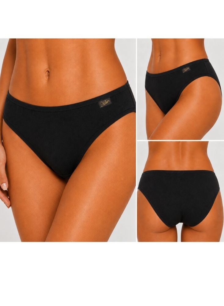 GLAM Pack of 6 Women's Cotton Underwear Assorted Colors - Image 2