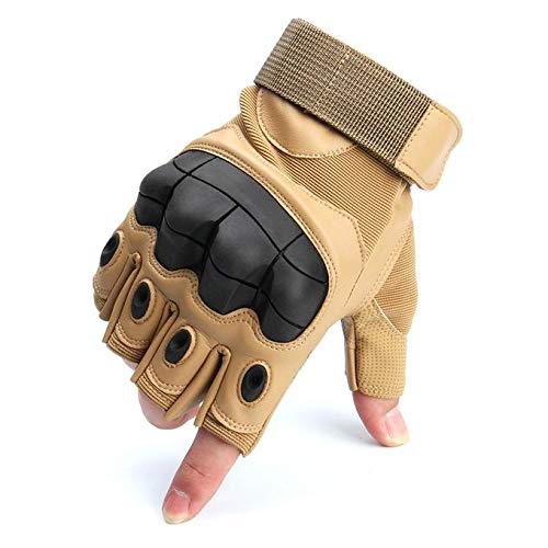 IRIS Microfiber Hard Knuckle Military Gear,Driving,Shooting,Riding, Motorcycling,Boxing,Outdoor Half Finger Tactical Gloves - Image 4