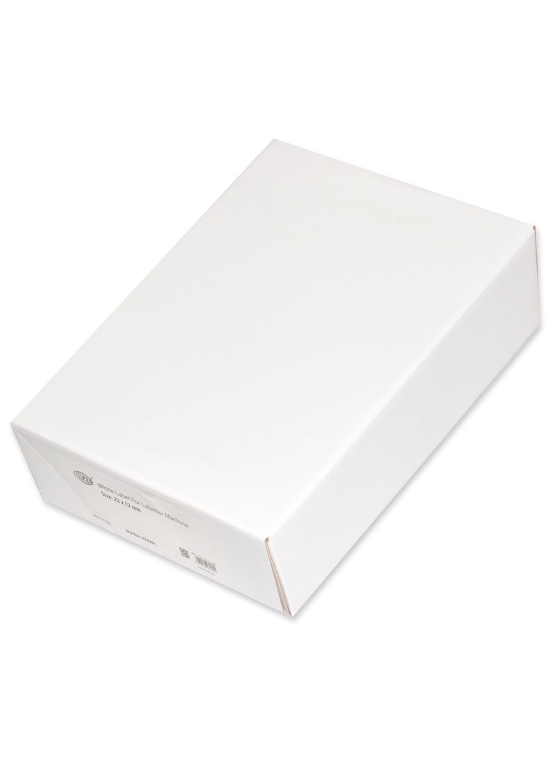 FIS 42 Rolls White Labeller Roll, 22X12Mm, 1000 Labels/Roll - FSPX22X12MM - Image 3