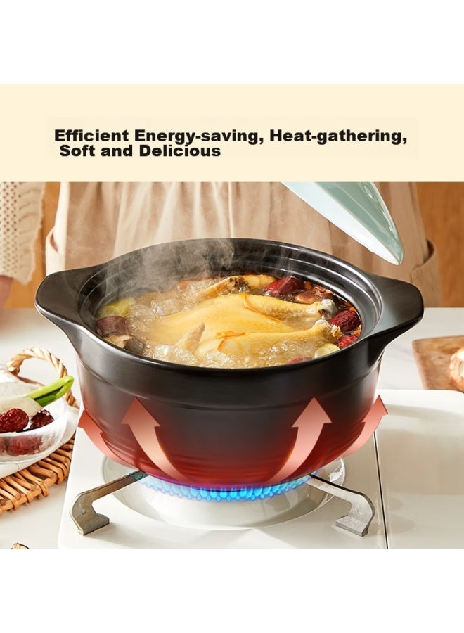 Supor Ceramic Pot, 3.2l Capacity, Suitable For Stewing, Soup Making, And Health-preserving Cooking, Heat-resistant, Crack-resistant, Model Eb32jat01-r - Image 2