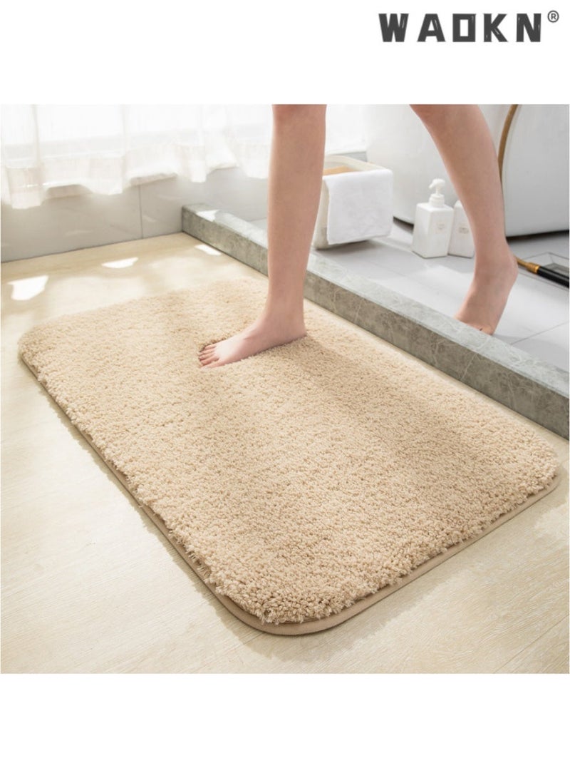 Bathroom Rug Mat, Extra Soft and Absorbent Bath Rugs, Washable Non-Slip Carpet Mat for Bathroom Floor, Tub, Shower Room, 32"x20" - Image 1