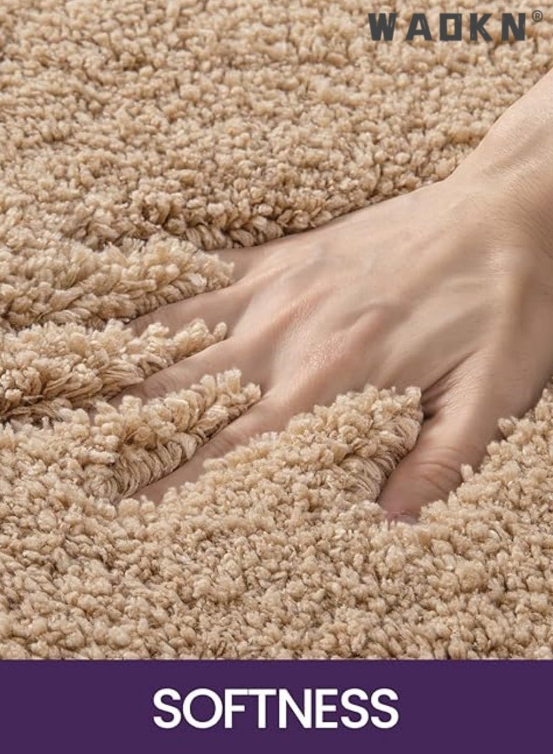 Bathroom Rug Mat, Extra Soft and Absorbent Bath Rugs, Washable Non-Slip Carpet Mat for Bathroom Floor, Tub, Shower Room, 32"x20" - Image 2