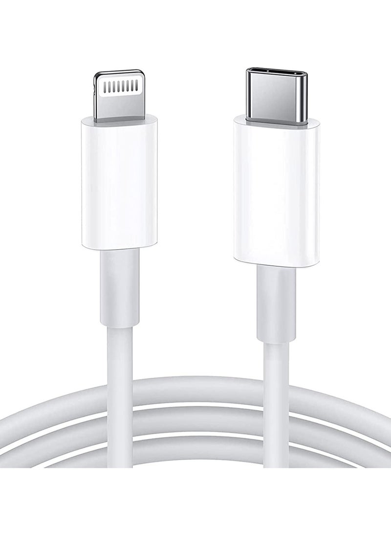 USB C to Lightning Cable 2M [MFi Certified] Compatible with Apple iPhone 14 Pro Max/13/12/11 Pro/X/XS/XR/8 Plus/AirPods Pro,Supports Power Delivery,White - Image 1