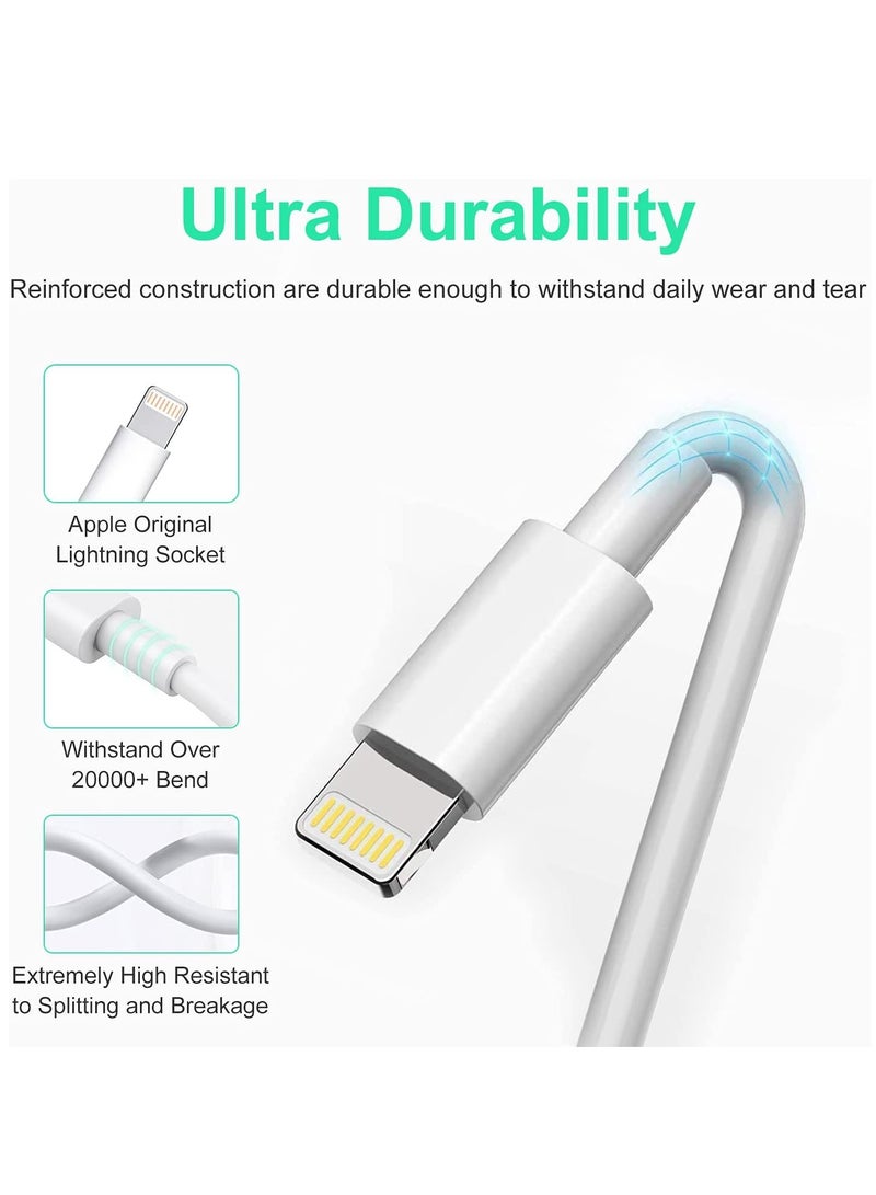 USB C to Lightning Cable 2M [MFi Certified] Compatible with Apple iPhone 14 Pro Max/13/12/11 Pro/X/XS/XR/8 Plus/AirPods Pro,Supports Power Delivery,White - Image 5