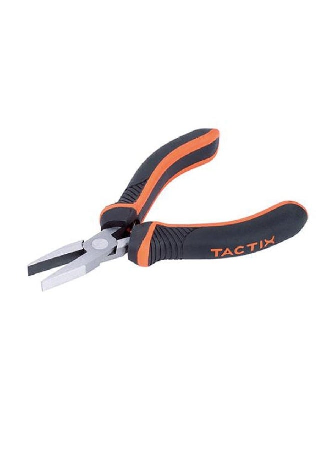 Tactix Non-Slip Ergonomic Handle Mini Flat Nose Pliers Multicolour 120 mm/4.75 Inch 200087 - Image 2