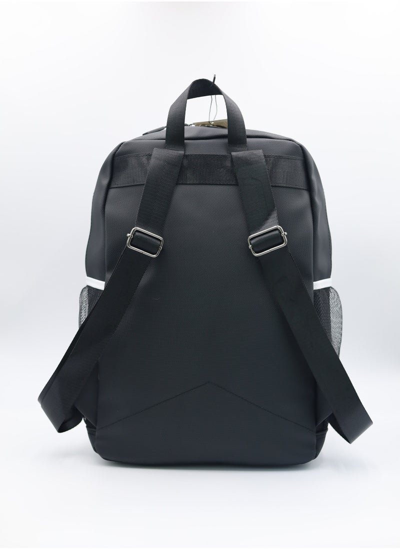 LACOSTE - Lacoste Black and white color block backpack - Image 1