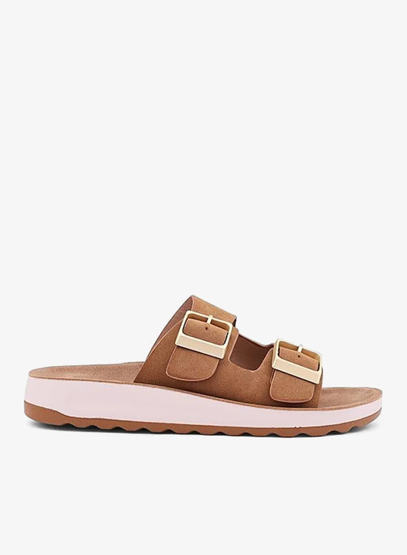 كابلي أحذية نسائية مسطحة مثقبة