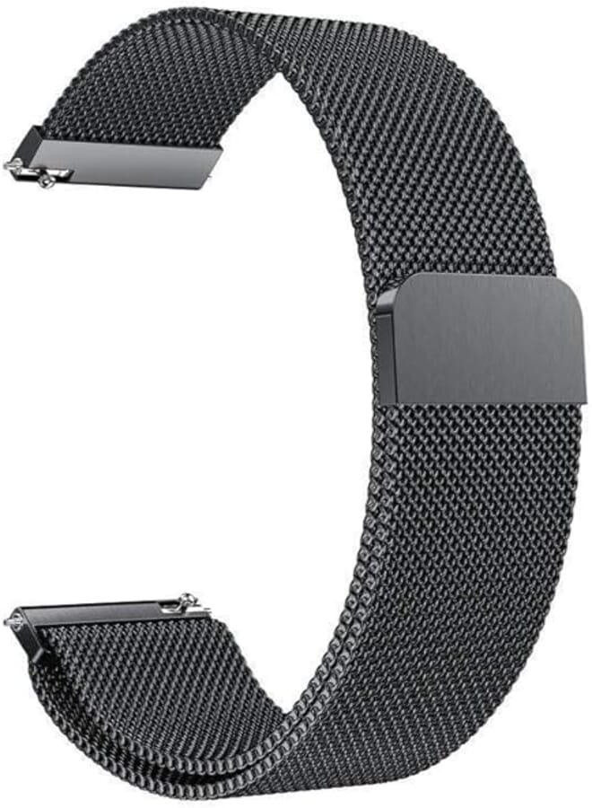 Jasinber Milanese Loop Stainless Steel Strap Wrist Replacement Band for Samsung Galaxy Watch 46mm / Gear S3 Frontier / S3 Classic (Black)