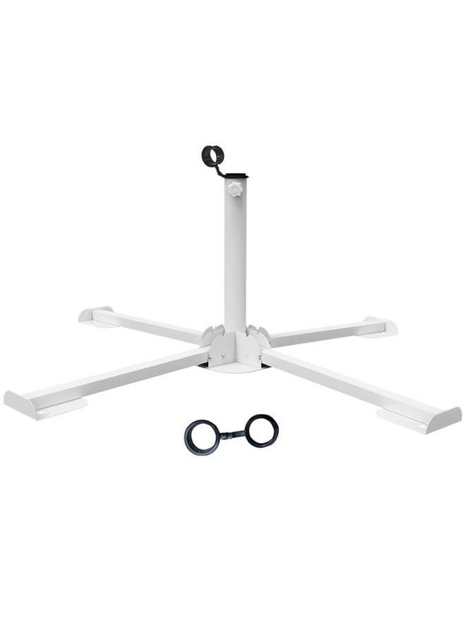 MILIMOLI Portable Foldable Beach umbrella Stand - Outdoor Sunshade Anchor - Adjustable Patio Umbrella Base Holder - Rust Free Umbrella Base - Tempered Iron Patio Umbrella Stand -Christmas Tree Base Stand - Image 1