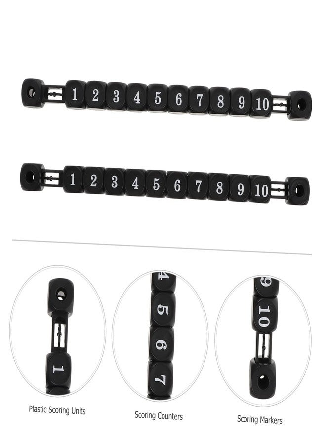 BRIGHTFUFU 2Pcs Plastic Scoring Counters Football Score Keepers for Foosball Tables Easy to Install Soccer Scoring Markers Black Table Scoreboard - Image 3