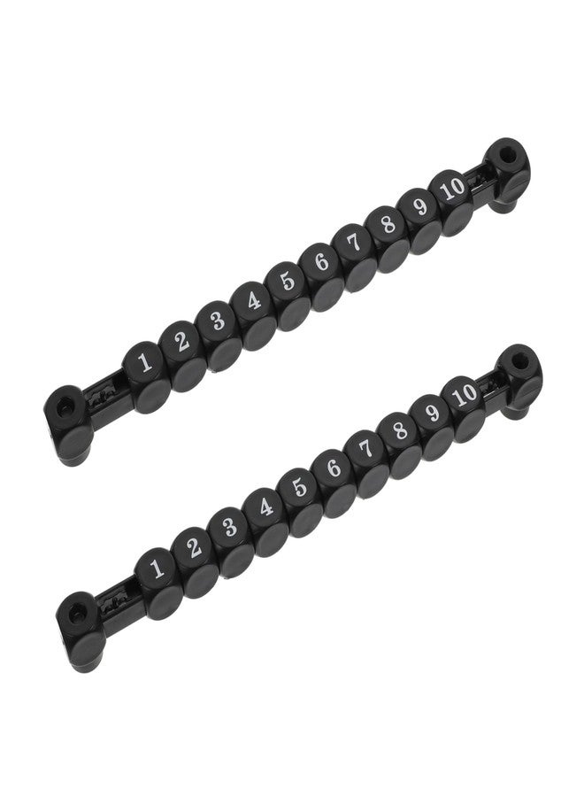 BRIGHTFUFU 2Pcs Plastic Scoring Counters Football Score Keepers for Foosball Tables Easy to Install Soccer Scoring Markers Black Table Scoreboard - Image 1